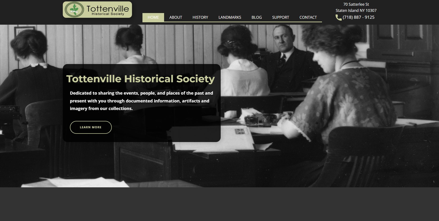 Tottenville Historical Society&apos;s Website
